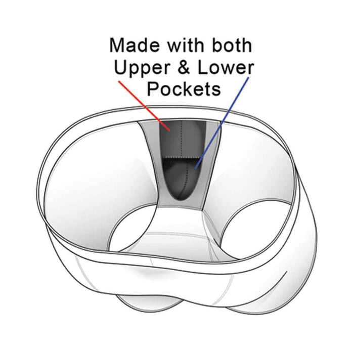 Male Power Pocket Pouch Jock With Pocket Cavity Black Lx | SexToy.com