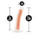 Neo Elite Glow In The Dark 7.5in Dual Density Cock Neon Neon Orange | SexToy.com